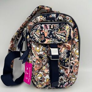 Vera Bradley Performance Twill Utility Sling Backpack In Tangier Paisley NWT